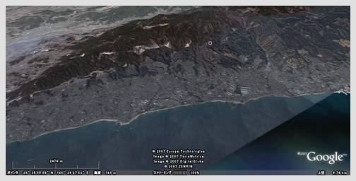 Google Earth で見た日立市